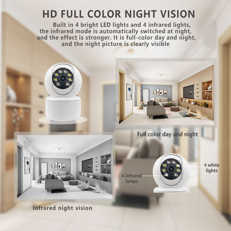HiOO C1 3MP түнгі көру түсті WIFI үй камерасы